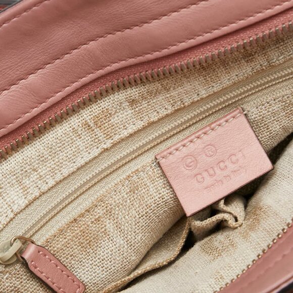 GUCCI Pink Leather Shoulder Bag - Picture 6 of 10